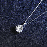 Moissanite Butterfly Pendant Necklace for Women – 1 CT 925 Sterling Silver Jewelry