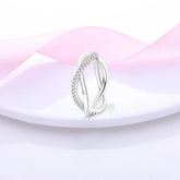 Sterling Silver Star Zircon Ring for Women – 925 Silver Geometric Star Fashion Ring