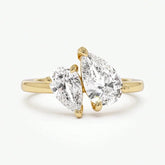 Sterling Silver Water Drop Ring for Women – 925 Silver Pear CZ Stone Fashion Ring