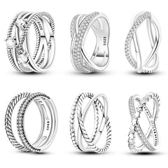 Lightweight sterling silver star jewelry ring for women