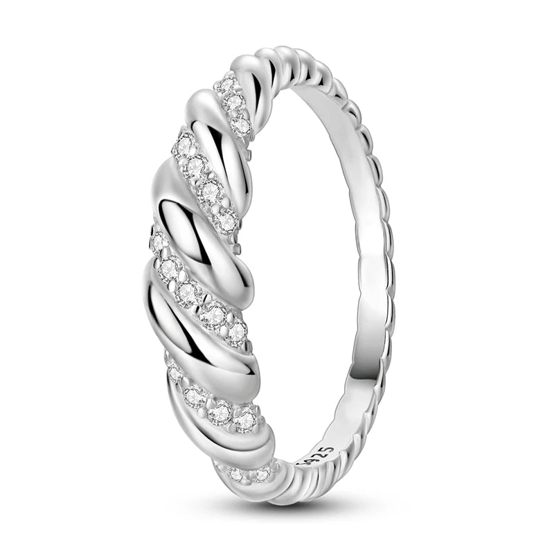 Lightweight sterling silver star jewelry ring for women
