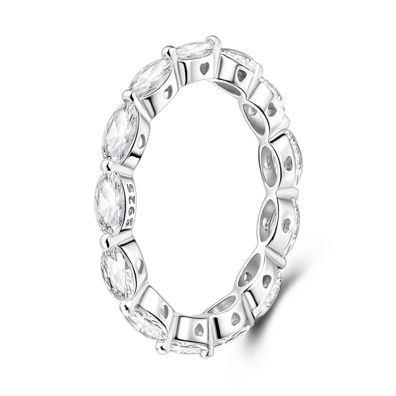 Lightweight sterling silver star jewelry ring for women
