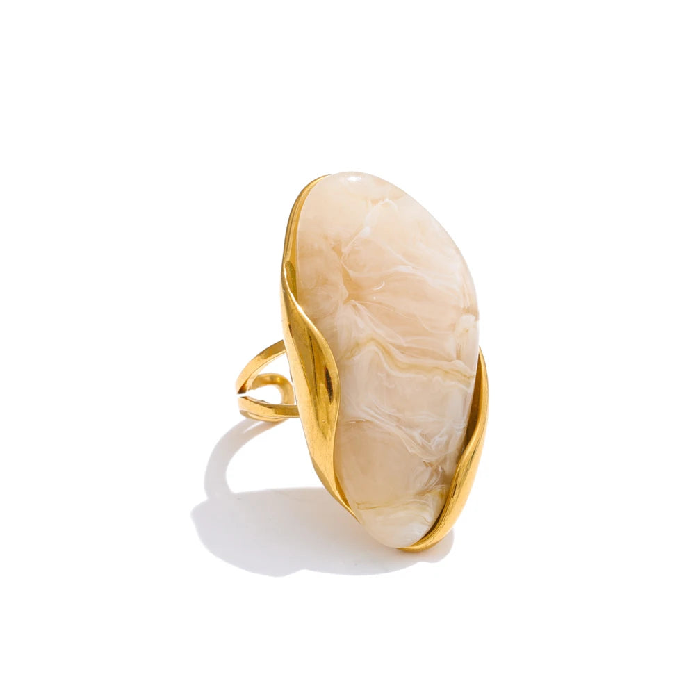 Women’s modern geometric resin adjustable jewelry
