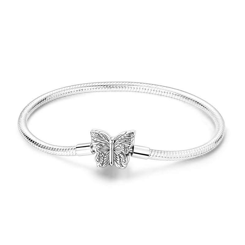 Sterling Silver Heart Charm Bracelet for Women – Gold Plated 925 Silver Jewelry