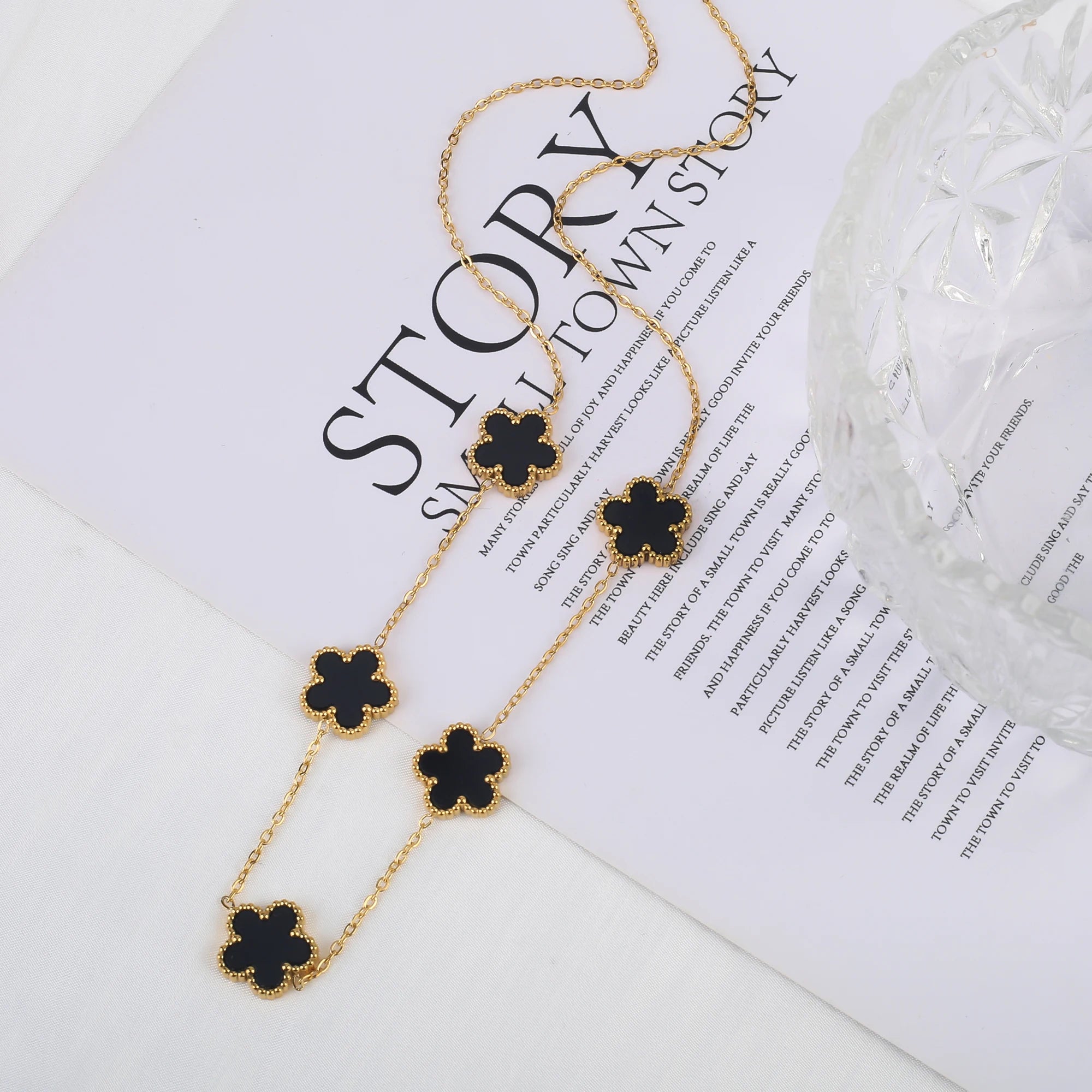 Stylish clover inspired bracelet symbolizing luck and love