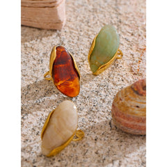 Women’s modern geometric resin adjustable jewelry
