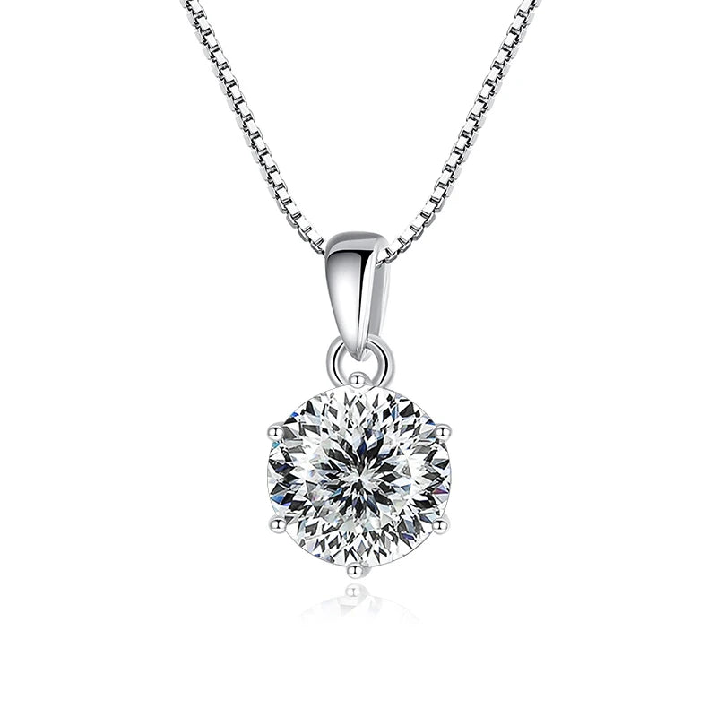1 CT moissanite butterfly necklace for women
