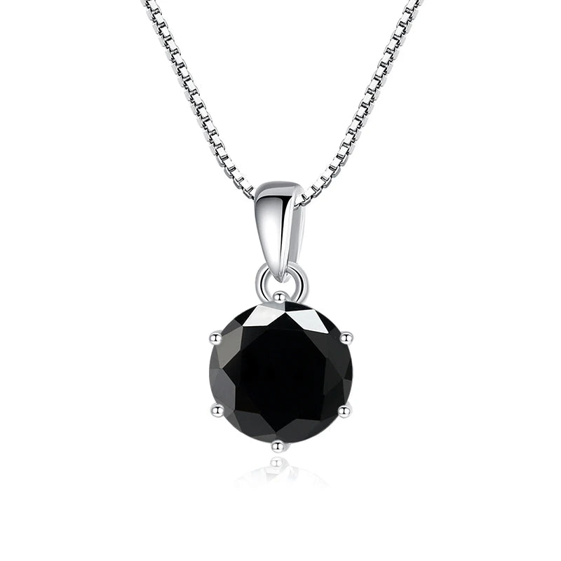 Moissanite butterfly pendant necklace in 925 sterling silver

