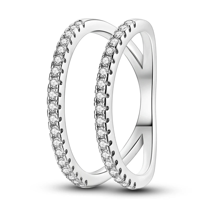 Lightweight sterling silver star jewelry ring for women
