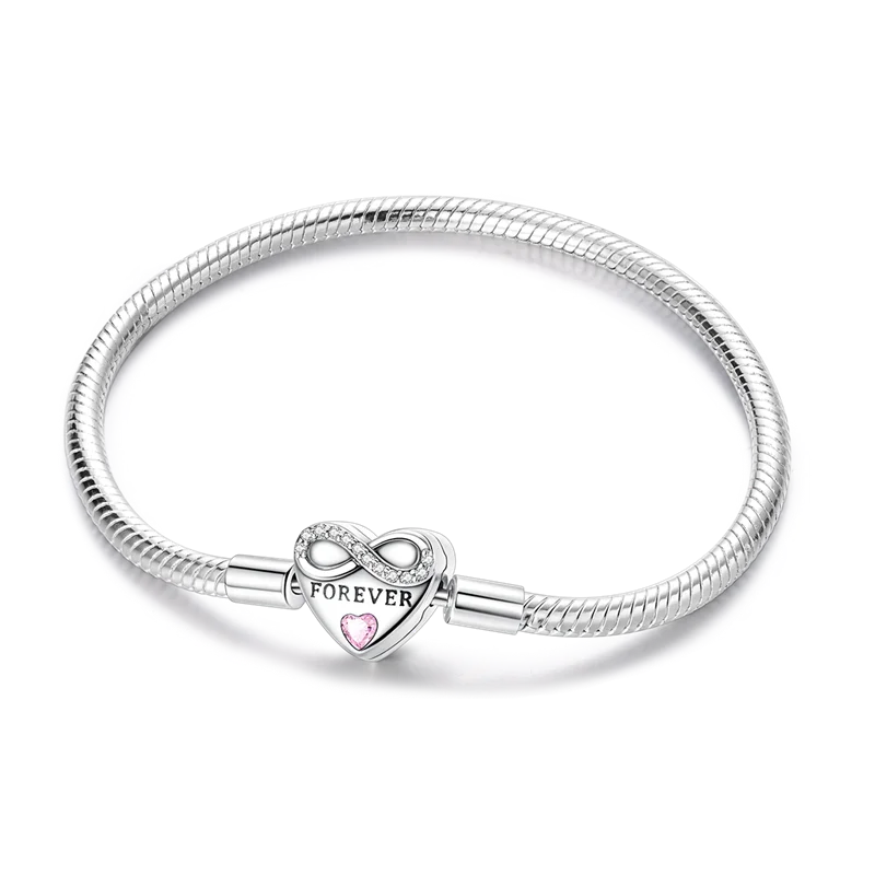 Sterling Silver Heart Charm Bracelet for Women – Gold Plated 925 Silver Jewelry