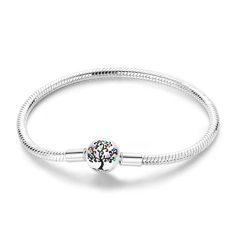 Sterling Silver Heart Charm Bracelet for Women – Gold Plated 925 Silver Jewelry