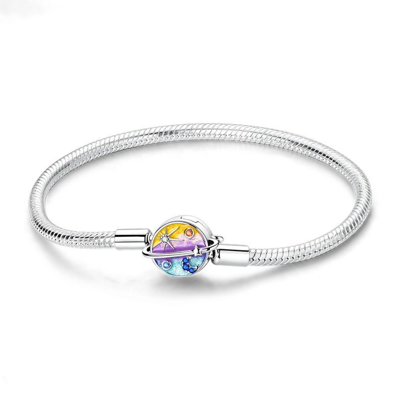 Sterling Silver Heart Charm Bracelet for Women – Gold Plated 925 Silver Jewelry