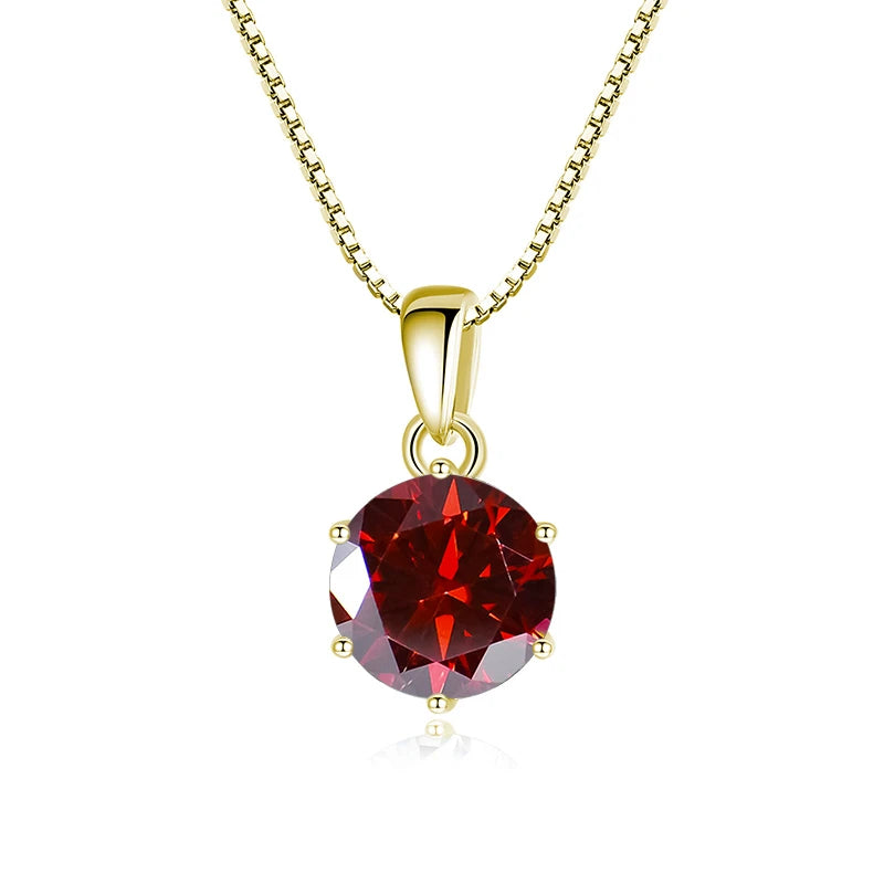 Women’s sterling silver moissanite jewelry necklace
