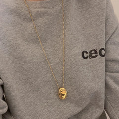 Stylish minimalist geometric pendant jewelry necklace
