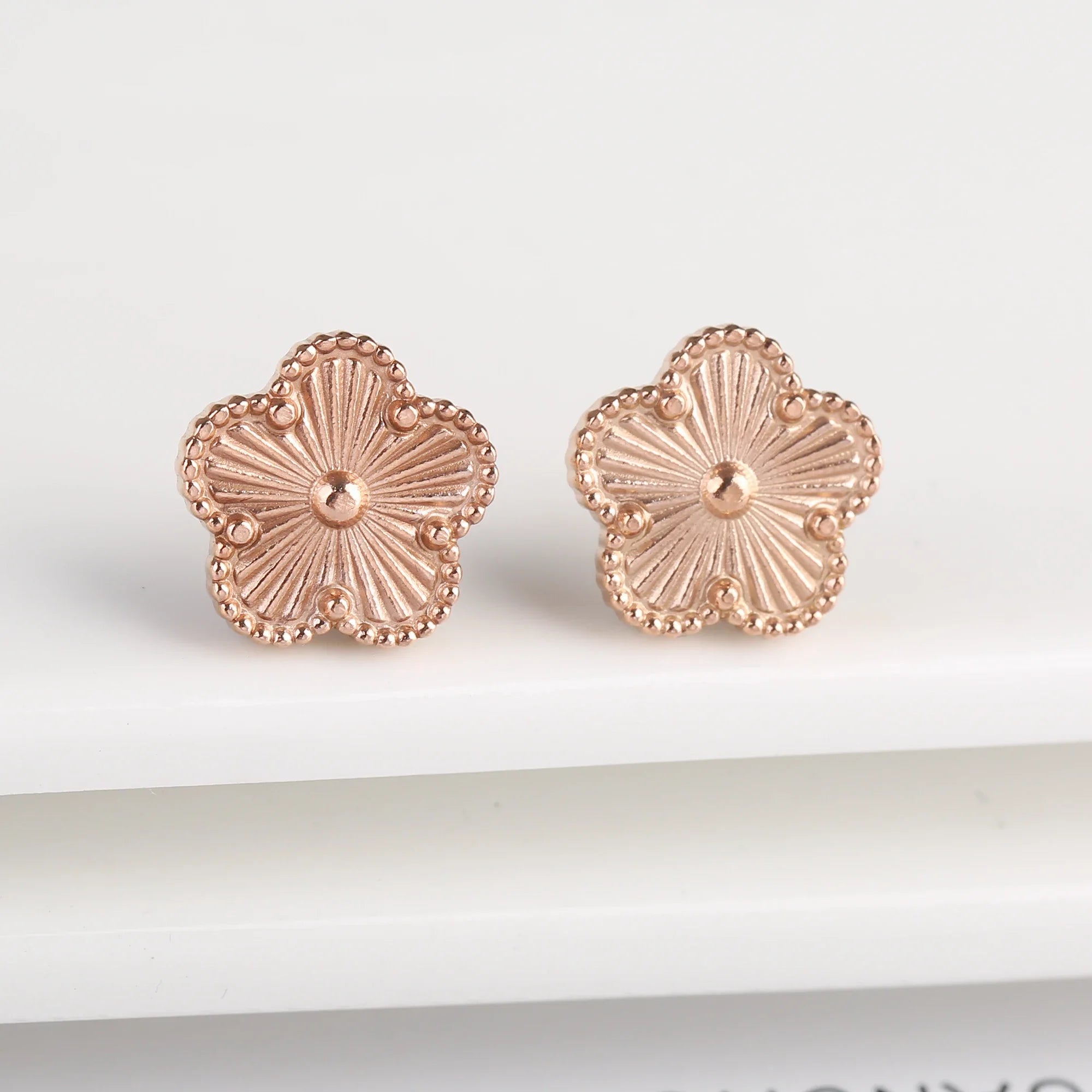 Stylish clover inspired bracelet symbolizing luck and love