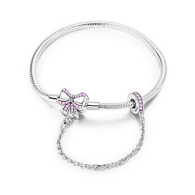 Sterling Silver Heart Charm Bracelet for Women – Gold Plated 925 Silver Jewelry
