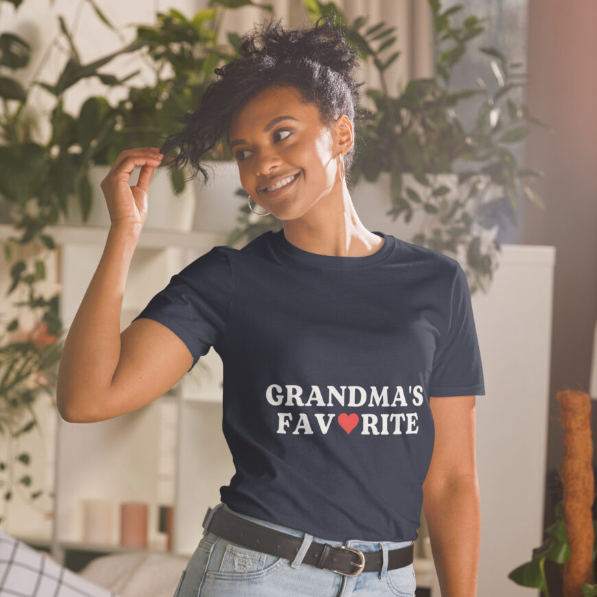 Grandma's Favorite Unisex T-Shirt – The Perfect Gift for a Favorite Grandchild - Image 3