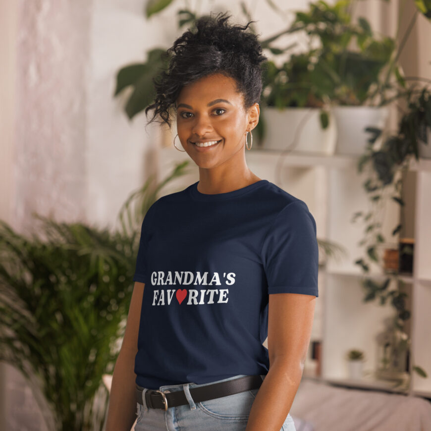 Grandma's Favorite Unisex T-Shirt – The Perfect Gift for a Favorite Grandchild - Image 4