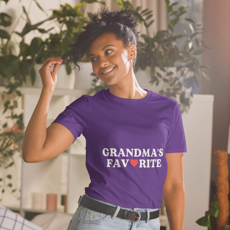 Grandma's Favorite Unisex T-Shirt – The Perfect Gift for a Favorite Grandchild - Image 5